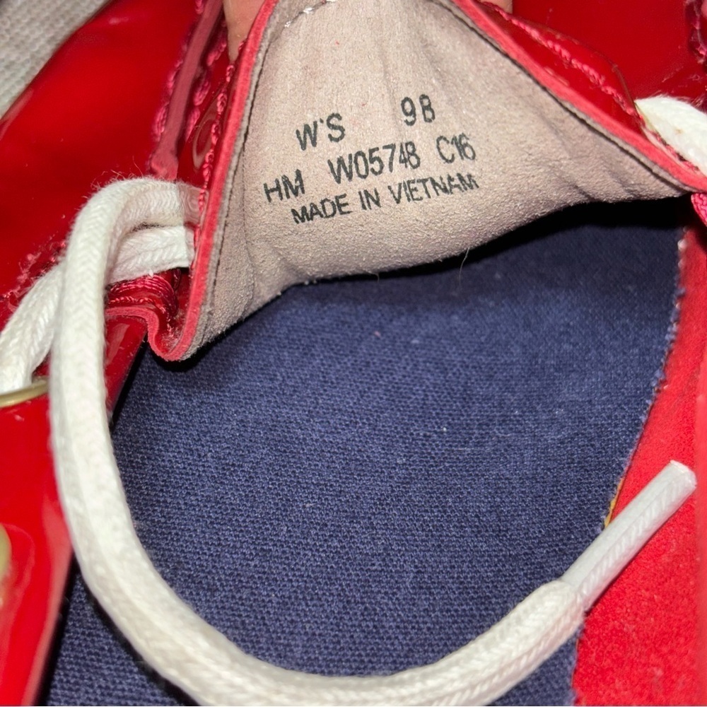 Cole Haan Red Women’s Nantucket Camp Moccasin Size 9 - Picture 3 of 9